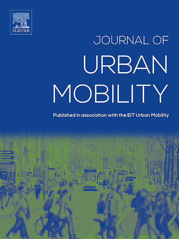 Go to journal home page - Journal of Urban Mobility